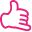 rock on pink icon